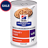 Hill's Prescription Diet u/d Urinary Care Chicken Flavor Canned Dog Food