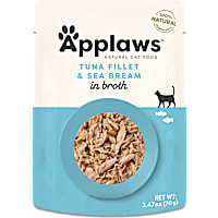 Applaws Natural Tuna Fillet with Sea Bream in Broth Wet Cat Food