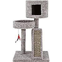EveryYay Lookout Loft 3-level Cat Tree with Hideaway & Refillable Scratcher