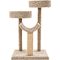 EveryYay Lookout Loft 3-Level Cat Tree with Scratch Posts