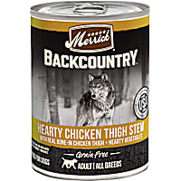 Merrick Backcountry Hearty Chicken Thigh Stew Grain Free Wet Dog Food