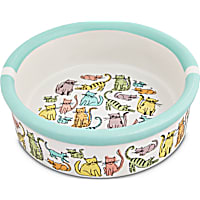 Harmony Cat Town Ceramic Cat Bowl