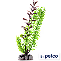 Imagitarium Red and Green Plastic Ludwigia Aquarium Plant