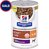 Hill's Prescription Diet k/d Kidney Care Beef & Vegetable Stew Canned Dog Food