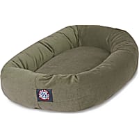 Majestic Pet Sage Suede Bagel Dog Bed