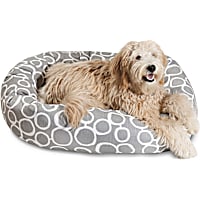 Majestic Pet Fusion Gray Sherpa Bagel Dog Bed