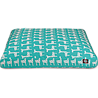 Majestic Pet Turquoise Stretch Shredded Memory Foam Rectangle Dog Bed