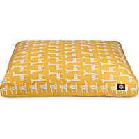 Majestic Pet Yellow Stretch Shredded Memory Foam Rectangle Dog Bed