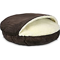 Snoozer Luxury Micro Suede Cozy Cave Pet Bed in Brown