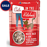 Cats in the Kitchen Originals Mack, Jack and Sam Salmon Tuna in Gravy Recipe Wet Food