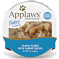 Applaws Natural Tilapia Flakes with Shrimp in Gravy Wet Cat Food