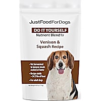 JustFoodForDogs Do-It-Yourself Venison and Squash Canister Dog Food Nutrients