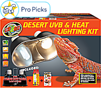 Zoo Med Desert UVB & Heat Lighting Dual Kit