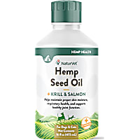 NaturVet Hemp Seed Oil, Krill & Salmon for Pets
