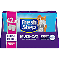 Fresh Step Multi-Cat Extra Strength Scented Clumping Cat Litter with the Power of Febreze