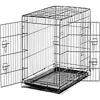 Carlson Pet Products Intermediate Two Door Wire Crate with Divider