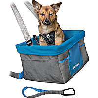 Kurgo Heather Booster Charcoal/Blue Car Seat for Dogs