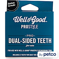 Well & Good ProStyle Dual-Sided Deshedding Replacement Teeth for Cats