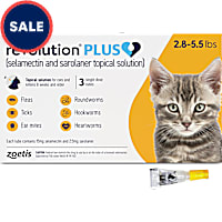 Revolution Plus Topical Solution 2.8-5.5lbs Cat
