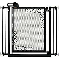 Richell One-Touch Metal Mesh Black Pet Gate