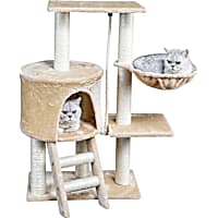 Go Pet Club Beige Cat Tree Condo with Sisal Covered Posts F38