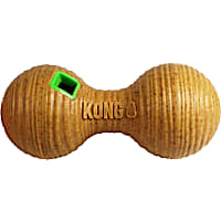 KONG Treat Dispenser Bamboo Feeder Dumbbell Dog Toy