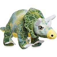 Leaps & Bounds Ruffest & Tuffest Triceratops Tough Plush Dog Toy with Kevlar Stitching