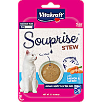 Vitakraft Souprise Stew Snack with Salmon and Carrots Treats for Cats