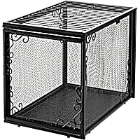 Richell Black Metal Mesh Pet Crate