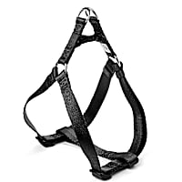 YOULY The Classic Black Webbed Nylon Dog Harness