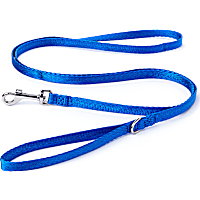 YOULY The Classic Blue Webbed 6 Foot Nylon Dog Leash