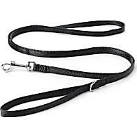 YOULY The Classic Black Webbed 6 Foot Nylon Dog Leash