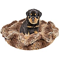 Bessie and Barnie Ultra Plush Simba/Grizzly Bear Luxury Deluxe Pet Lily Pod Bed