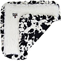 Bessie and Barnie Spotted Pony/ Snow White Ultra Plush Faux Fur Super Soft Reversible Pet Blanket