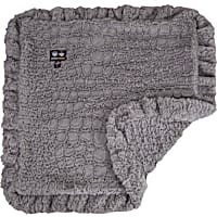 Bessie and Barnie Serenity Grey Ultra Plush Faux Fur Super Soft Reversible Pet Blanket