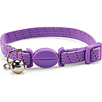 YOULY The Classic Purple Reflective Rope Breakaway Cat Collar