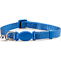 YOULY The Classic Blue Breakaway Large Cat Collar