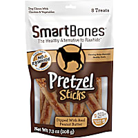 SmartBones Pretzel Sticks Dipped With Real Peanut Butter Dog Chews