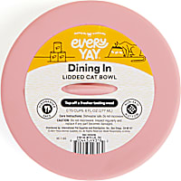 EveryYay Dining In Lidded Stainless-Steel Cat Bowl