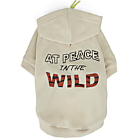 YOULY The Nature Lover Grey At Peace In The Wild Graphic Dog Hoodie