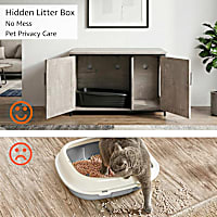 UniPaws Cat Litter Box Enclosure with Top Opening