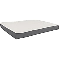 Pet Adobe Gray Memory Foam and Sherpa Dog Bed