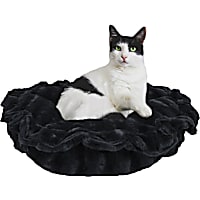 Bessie and Barnie Ultra Plush Black Puma Luxury Deluxe Pet Cuddle Pod Bed