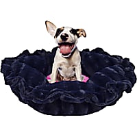 Bessie and Barnie Ultra Plush Midnight Blue/Lollipop Luxury Deluxe Pet Cuddle Pod Bed