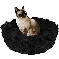 Bessie and Barnie Ultra Plush Black Bear Luxury Deluxe Pet Cuddle Pod Bed