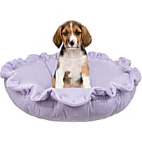 Bessie and Barnie Ultra Plush Lilac Luxury Deluxe Pet Cuddle Pod Bed