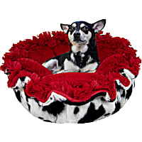 Bessie and Barnie Ultra Plush Lisptick/Spotted Pony Luxury Deluxe Pet Cuddle Pod Bed