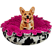 Bessie and Barnie Ultra Plush Spotted Pony/Lollipop Deluxe Shag Pet Lily Pod Bed