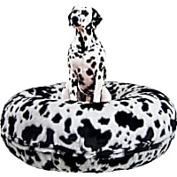Bessie and Barnie Signature Spotted Pony Luxury Extra Plush Faux Fur Bagel Pet Bed