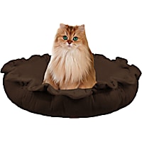 Bessie and Barnie Ultra Plush Brown Fox Luxury Deluxe Pet Cuddle Pod Bed